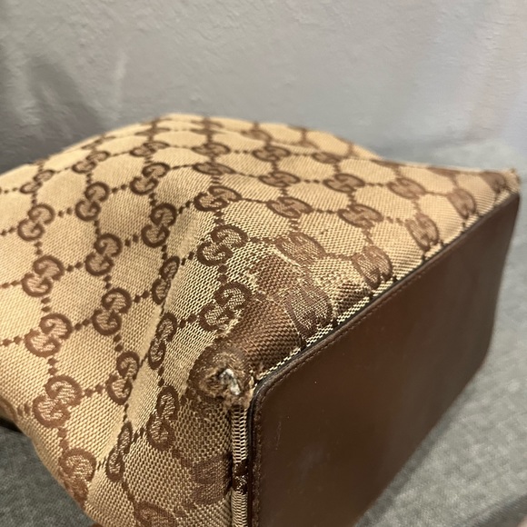 GUCCI CANVAS SIGNATURE MINI SHOPPER TOTE - Picture 9 of 12